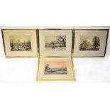 AFTER HELEN BRADLEY (British, 1900-1979); a set of four colour lithographs, seasonal prints,