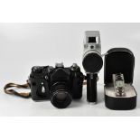 Various mixed collectibles to include a Zenit-E camera with black case,