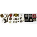 A small quantity of Boys Brigade badges and medals, seven collectors' coins and crowns,