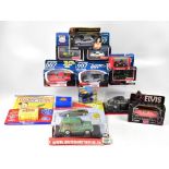 Ten Corgi James Bond 007 diecast model cars in their original boxes,