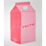AFTER DAVID SHRIGLEY (born 1968); a lithograph poster, 'Truth', 80 x 60cm.