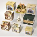 LILLIPUT LANE; various boxed collectible cottages to include L2411 'The Boatyard',