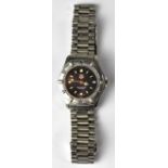 TAG HEUER; a gentlemen's/ladies' stainless steel 'Professional' quartz wristwatch,