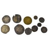 A hammered coin group from the 16th century, including the reigns of Henry, James I,