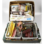 A large quantity of model railway related items to include various journals, model kits,