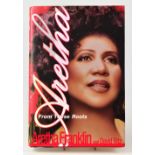 ARETHA FRANKLIN; 'Aretha From these Roots', a single volume inscribed 'Peace and Love, Best',