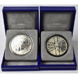 MONNAIE DE PARIS; two silver encapsulated coins,