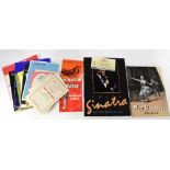 A quantity of theatre programmes and further programmes relating to music,