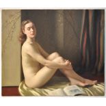 FRANK JAMESON RARWA (1899-1968); oil on canvas, seated nude, signed lower right, 76 x 92cm,