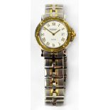 RAYMOND WEIL; a gentlemen's 'Parsifal' yellow and white metal wristwatch,