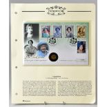 A 'Lady of the Century: Her Majesty Queen Elizabeth the Queen Mother' commemorative gold coin cover,
