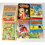 A quantity of 1970s vintage comics and annuals, including 'The Dandy', 'The Beano', 'Hotspur',