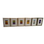 REID (British, modern); a set of four artist's proof limited edition prints of French fields,