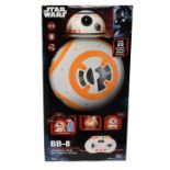 STAR WARS; a large boxed BB-8 interactive droid with remote control.