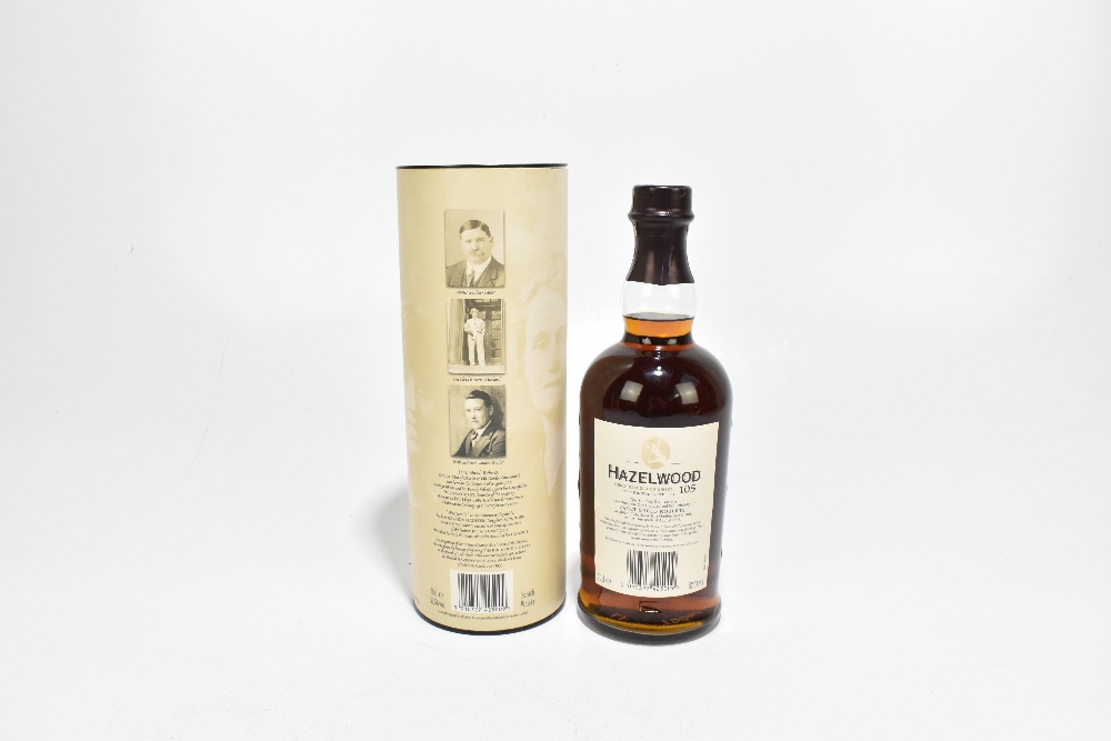 WHISKY; a single bottle of Hazelwood Single Malt Scotch Whisky, 105th birthday of Janet Sheed - Bild 2 aus 2