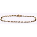 A 9ct yellow gold bracelet, approx 3.9g.