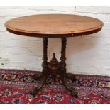 A Victorian mahogany loo table.