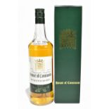 WHISKY; a single bottle of House of Commons No. 1 12 Years Old Blended Scotch Whisky, signed to