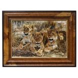 TONY KARPINSKI (born 1965); oil on board, 'African Treasure', signed, inscribed on Haynes Fine Art