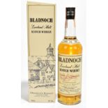 WHISKY; a single bottle of Bladnoch Lowland Malt Scotch Whisky, 8 years old, 75cl, 43%, boxed.