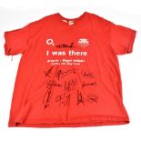 ARSENAL; a ‘I Was There’ Arsenal shirt, signed by Henry, Van Persie, Bergkamp, Campbell, Lehmann,