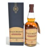 WHISKY; a bottle of Glen Moray Single Malt Mountain Oak Whisky, distilled in 1991, 70cl, 60.5%