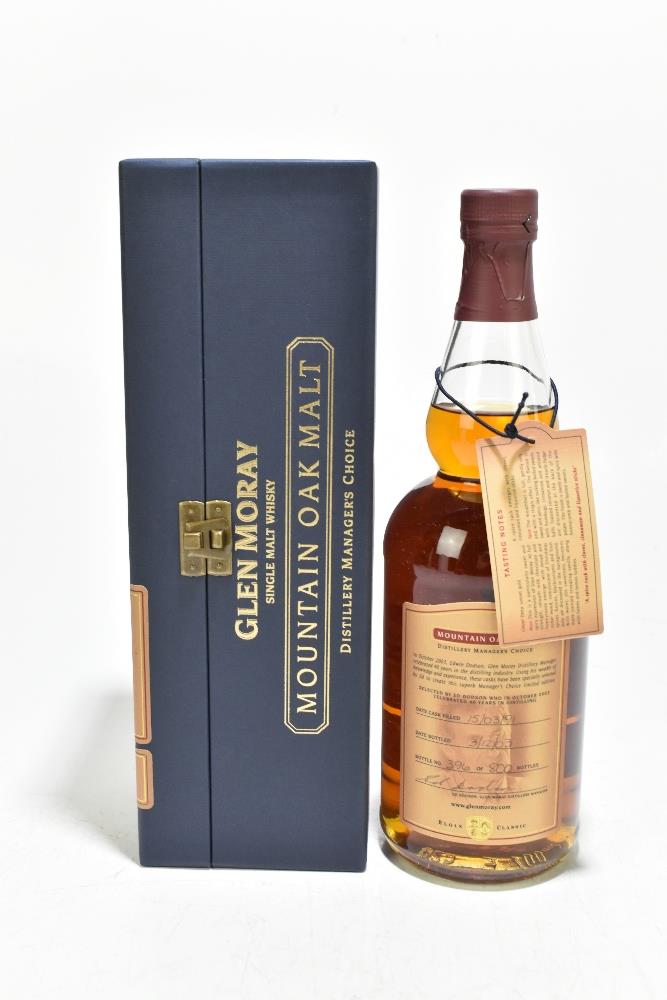 WHISKY; a bottle of Glenmoray Single Malt Mountain Oak Malt Whisky, distilled in 1991, hand bottled, - Image 2 of 4