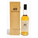 WHISKY; a single bottle of Bladnoch Single Malt Scotch Whisky, aged 10 years, 70cl, 43%, fitted in