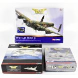 CORGI; three model kits comprising AA32608 WWII Avro Lancaster MKIII Bomber, a Sepecat Jaguar GR.3