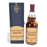 WHISKY; a bottle of Glenmoray Single Malt Mountain Oak Malt Whisky, distilled in 1991, hand bottled,