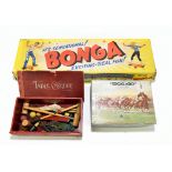 THREE VINTAGE BOX GAMES; Bonga, Escalado and table croquet (3).