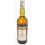 WHISKY; a bottle of Teaninich Rare Malt Selection Natural Cask Whisky, aged 23 years, distilled