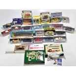 DINKY; a collection of seventeen diecast model vehicles in boxes, with nine boxed Corgi diecast