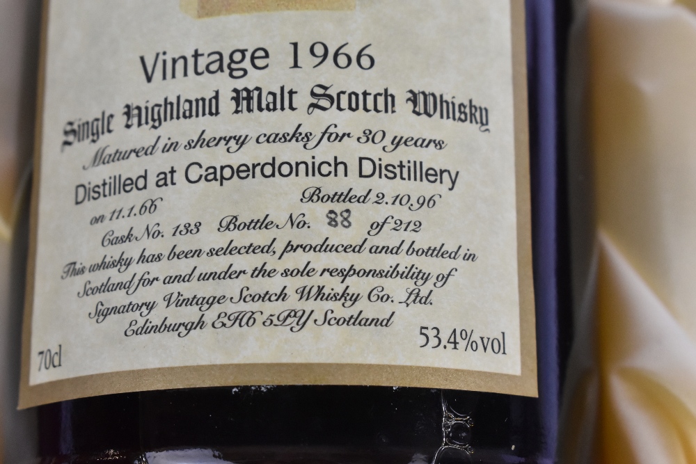 WHISKY; a single bottle of Signatory Vintage 1966 Caperdonich 30 Years Old Single Highland Malt - Image 4 of 4