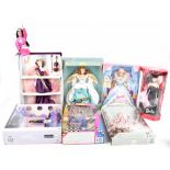 MATTEL; a collection of seven boxed Barbie sets comprising Glamour Barbie, 50th Anniversary