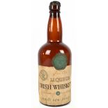 WHISKEY; one bottle of George Roe of Dublin Fine Old Liqueur Irish Whiskey Guaranteed 18 years