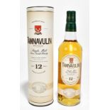 WHISKY; a single bottle of Tamnavulin Single Malt Rare Scotch Whisky aged In oak casks, 12 years,