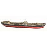 A large model of the tanker 'British Destiny', length 142cm.Additional InformationGrubby