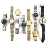 A collection of gentleman's watches.