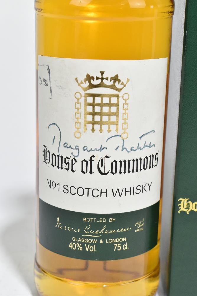 WHISKY; a single bottle of House of Commons No. 1 12 Years Old Blended Scotch Whisky, signed to - Bild 2 aus 3