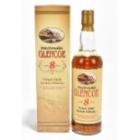 WHISKY; a bottle of MacDonald's Glencoe Finest Malt Scotch Whisky, aged 8 years, 70cl, 58%, boxed.