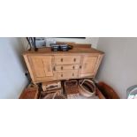 Cupboard, stripped pine, sideboard, cutlery drawer
