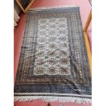 Silk rug in a blue/grey pattern 124 x 190cm