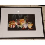 La Boca, Buenos Aires. Framed and glazed photograph. Signed. see images.