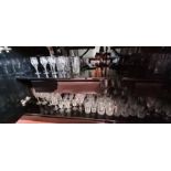 Quantity of crystal glassware, various sets