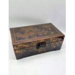 Vintage Box. Lacquered Japanese Chinese Imported. Decorative latch and interior. Condition. Good