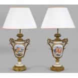 Paar Louis XVI- Tischlampen