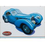 Poster mit Bugatti Type 57 SC Atlantic