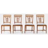 Satz von vier klassizistischen Stühlen