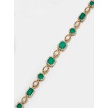 Exquisites Juwelen-Armband mit seltenen "Muzo-Smaragden"